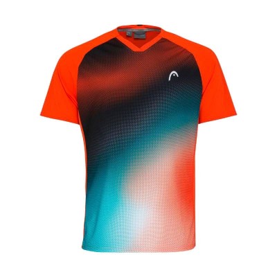 Camiseta Head TopSpin Mandarina Print Vision