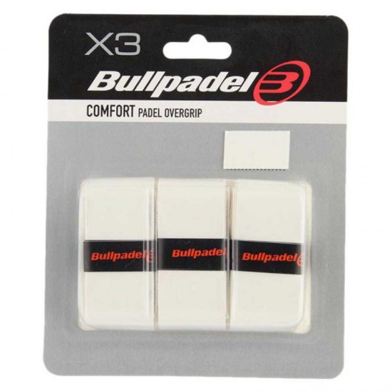 Blister Bullpadel 3 Overgrips GB1603 Comfort Bianco