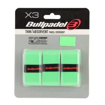 Blister Bullpadel 3 Overgrips GB1705 Senso Perforato Verde