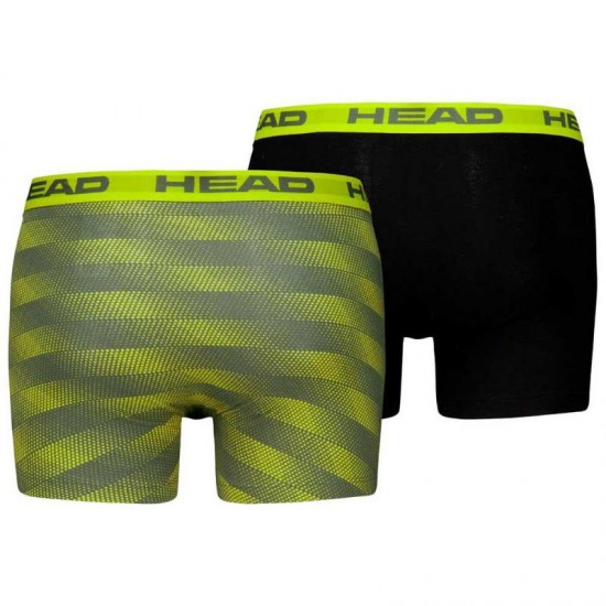 Boxers Head Basic Amarelo Preto 2 Unidades