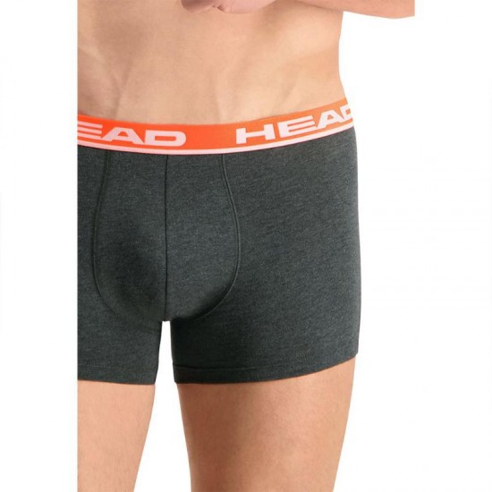 Head Basic Boxer Grigio Rosso 2 Unita