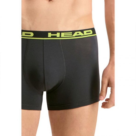 Cabeca Boxers Basica Black Lime 2 Unidades