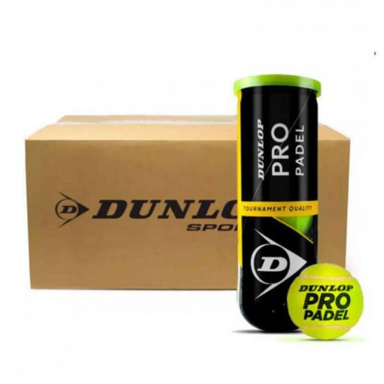 Cajon 72 Pelotas - 24 Barcos de 3 pcs - Dunlop Pro Padel