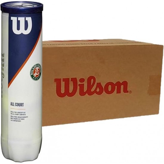 Box 72 Bolas - 18 Potes de 4 Unidades - Wilson Roland Garros