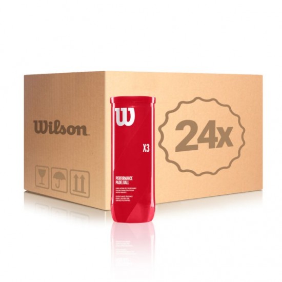 Cajon 72 Pelotas - 24 Barcos de 3 pcs - Wilson Padel X3