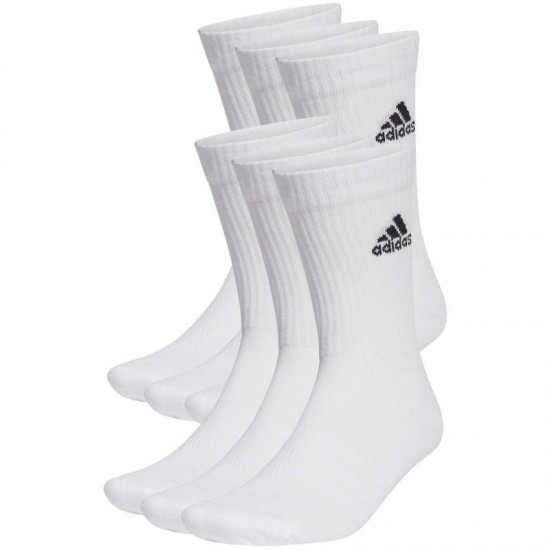 Adidas Calze Classiche Imbottite Bianco 6 paia