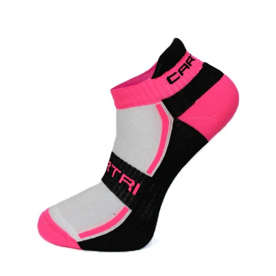 Cartri Slash Crew Calze Fucsia Bianche 1 Paio