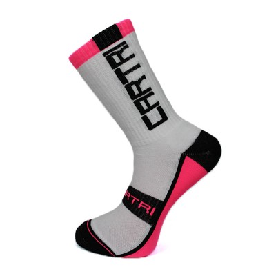 Cartri Slash High White Fucsia Calze 1 paio