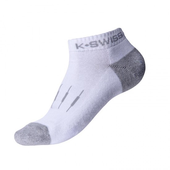 Kswiss All Court White Socks 3 Par