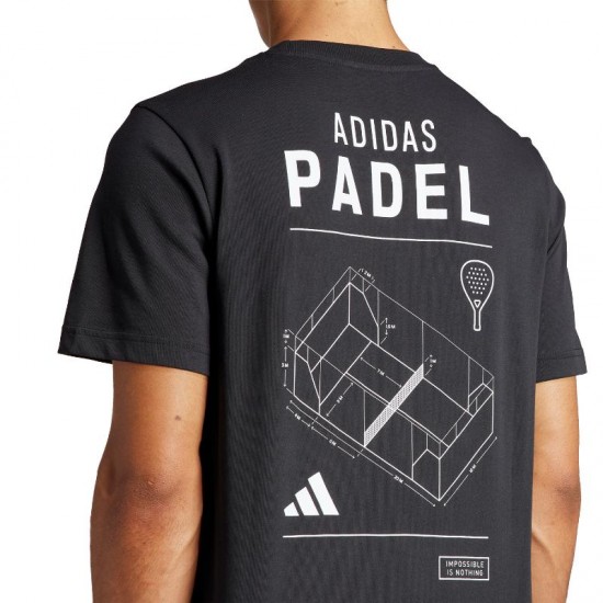 Maglietta Adidas Padel Category Graphic Nera