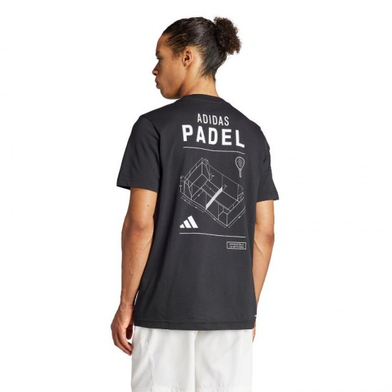 Maglietta Adidas Padel Category Graphic Nera