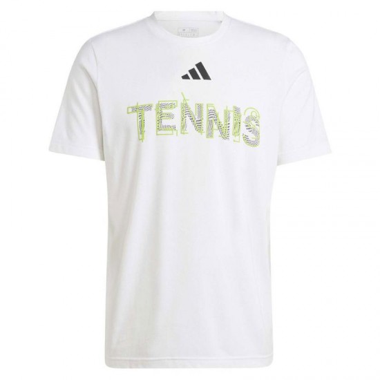 Adidas Tennis Graphic Maglietta bianca