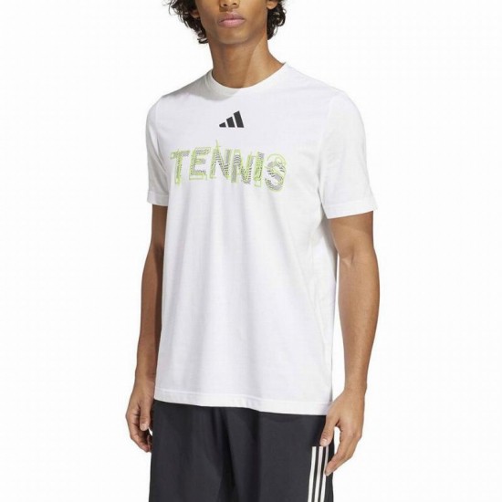 Adidas Tennis Graphic Maglietta bianca