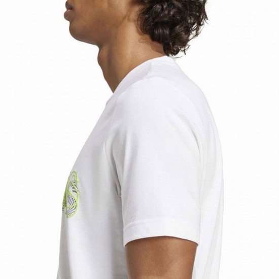 T-Shirt Adidas Tennis Graphic Branco