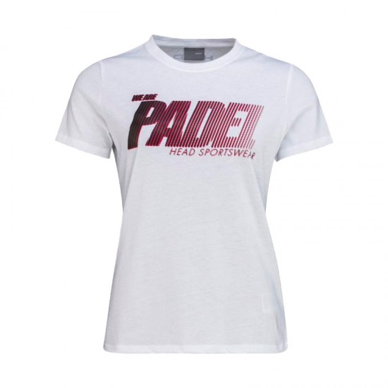 Cotton Head Padel Camiseta SPW Mulheres Brancas