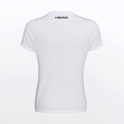 Cotone Testa Padel T-shirt SPW Bianco Donna