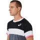 Camiseta Asics Match SS Top Preto Cinza