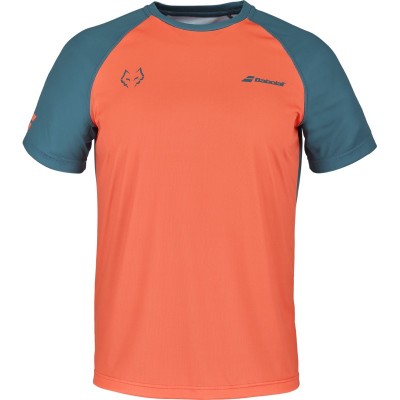 Babolat Juan Lebron T-shirt Blu Scuro Arancione