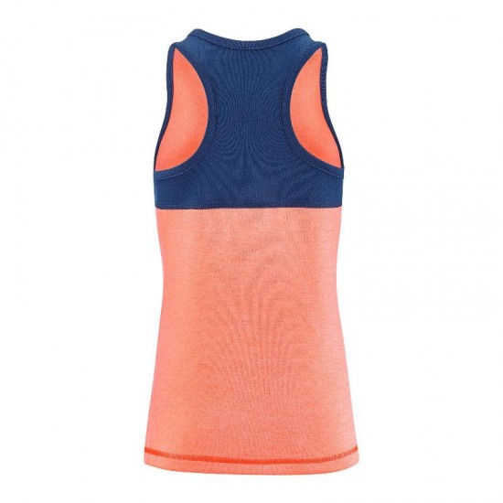 Babolat Play T-Shirt Laranja Azul Escuro Mulheres