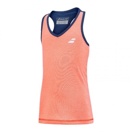 Babolat Play T-Shirt Arancione Blu Scuro Donna