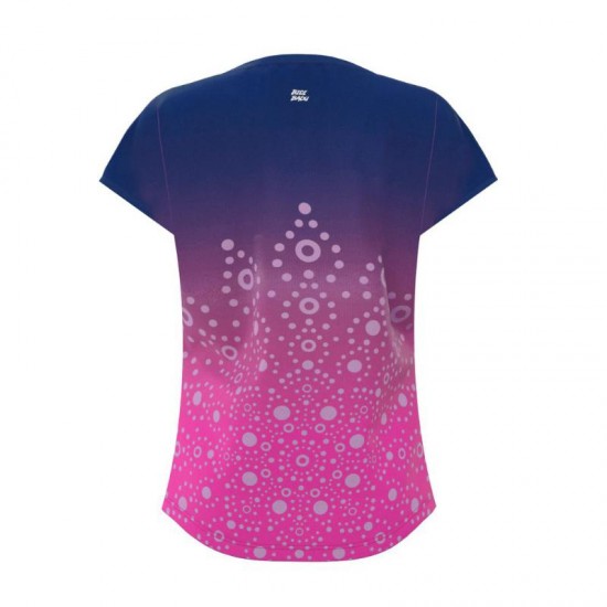 Bidi Badu Colortwist Rosa Azul Escuro Camiseta Feminina