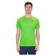 Camiseta Bidi Badu Crew Avesso V-Neck Verde Neon Azul Oscuro