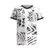 Bidi Badu Melbourne Scollo a V Bianco Nero Junior T-Shirt