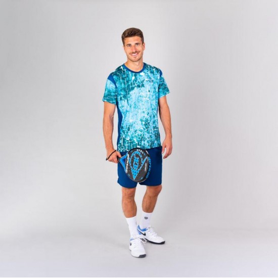 Bidi Badu Padel T-shirt Themba Blu Scuro Aqua