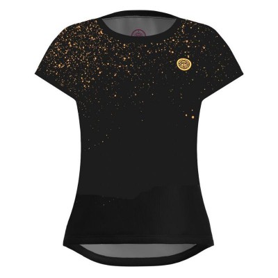 Bidi Badu Paris Capsleeve Black Gold Camiseta Feminina