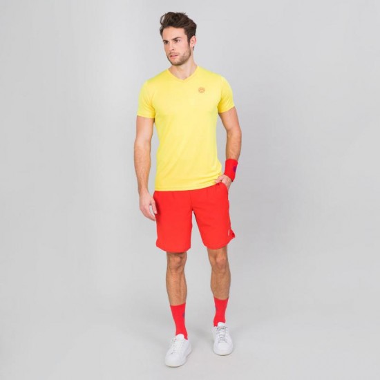 T-shirt bidi badu ted giallo neon rosso