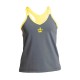 T-shirt Helsinki Corona Nera Grigio Giallo