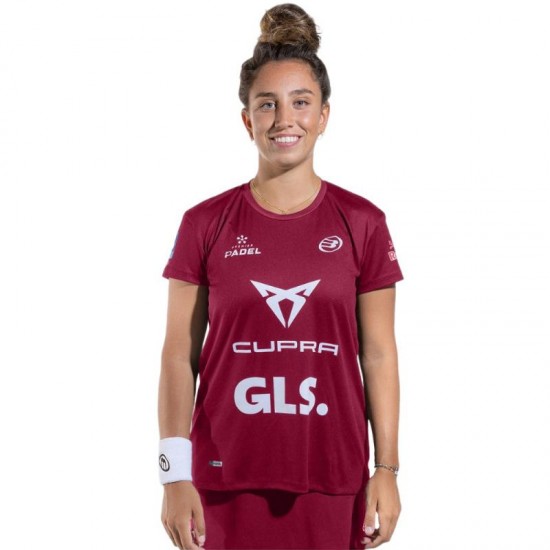 Maglietta Bullpadel Bea Gonzalez Premier Padel Ethical Cherry