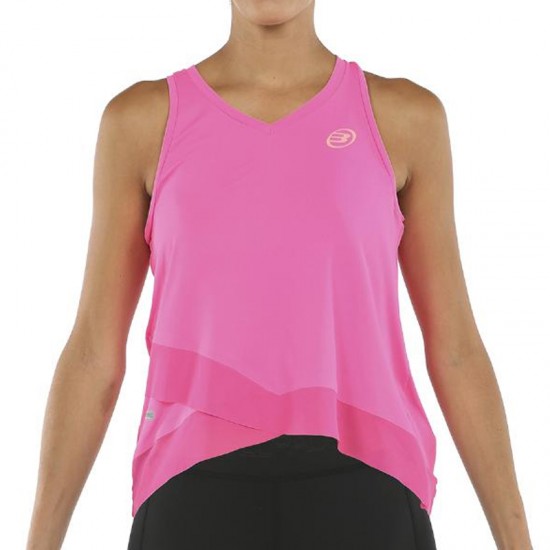 Camiseta bullpadel Erdine Rosa Fluor