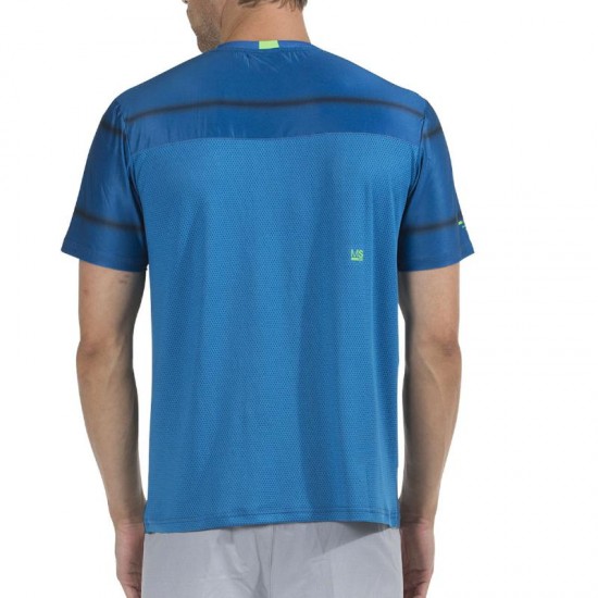 Camiseta azul profunda Bullpadel Maurin