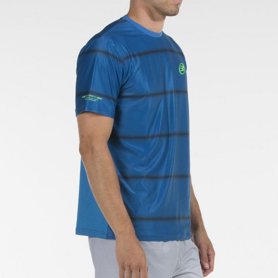 Camiseta azul profunda Bullpadel Maurin