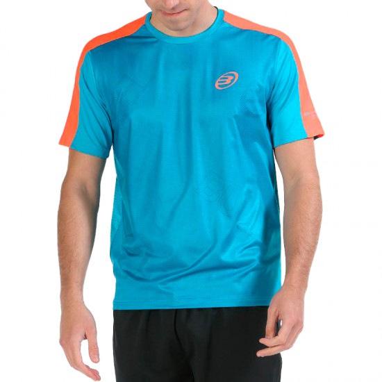 Camiseta meia turquesa bullpadel