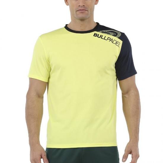 Camisa de fluor de enxofre amarelo bullpadel