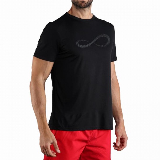 Camiseta Infinito Ilimitado Diamante II Negro Rojo