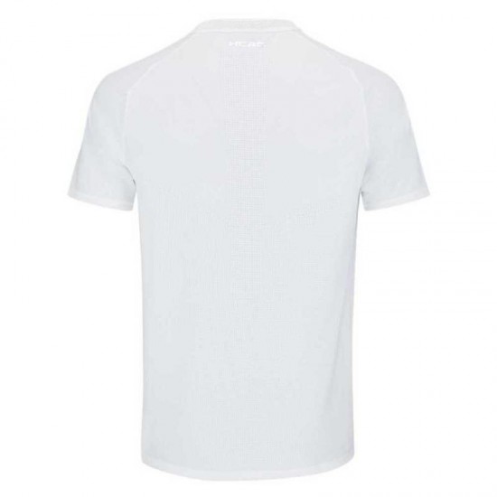 T-shirt Head Performance Bianco Verde Stampa