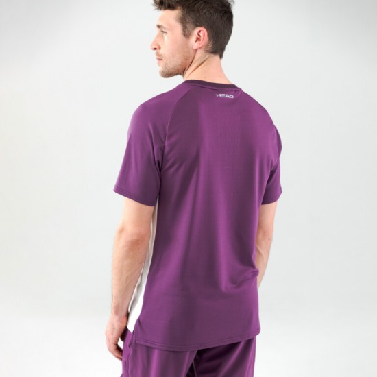 Camiseta Head Performance Lila Stampa