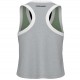 Camiseta Head Play Top Corto Verde Gris Mujer