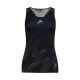 T-shirt Head Play Stampa Padel Nero Donna