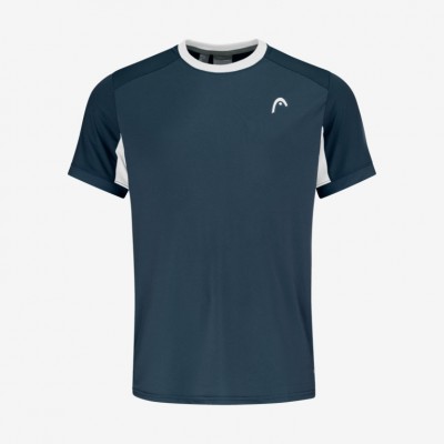 T-shirt Head Slice Blu Navy Bianco