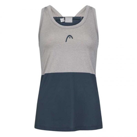 Head Tech Top Navy T-Shirt Grigio Donna