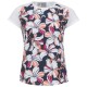 T-shirt donna bianca con stampa cravatta