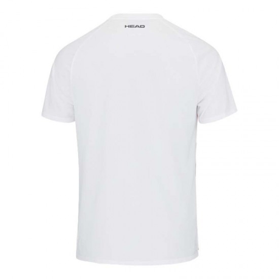 Camiseta Head Topspin Blanco Flamingo Stampa