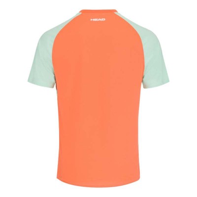 Camiseta Head Topspin Verde Stampa Pastello