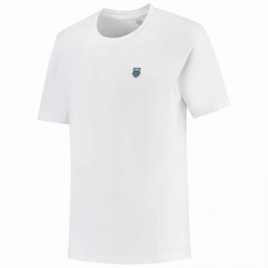 Camiseta Kswiss Hypercourt Stampa Crew 4 Blanco