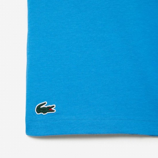 Camiseta Lacoste Sport Algodon Ecologico Blue