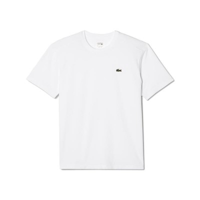 T-shirt Lacoste Sport Ricamo Blanco Logo Verde